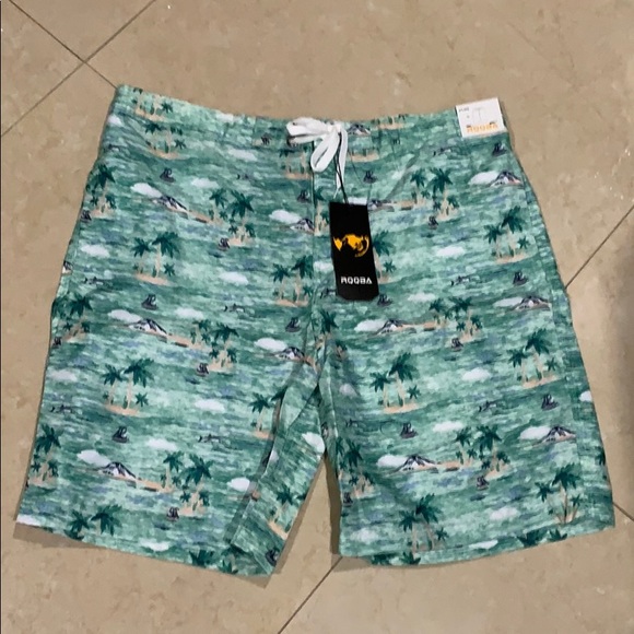 RQQBA Other - 🔴Swimming Trunks 🌿 Men’s Medium NWT